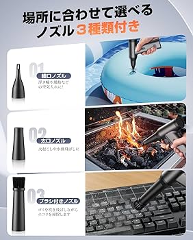 Amazon.co.jp: エアダスター 電動ブロワー ブロアー超強力250000RPM